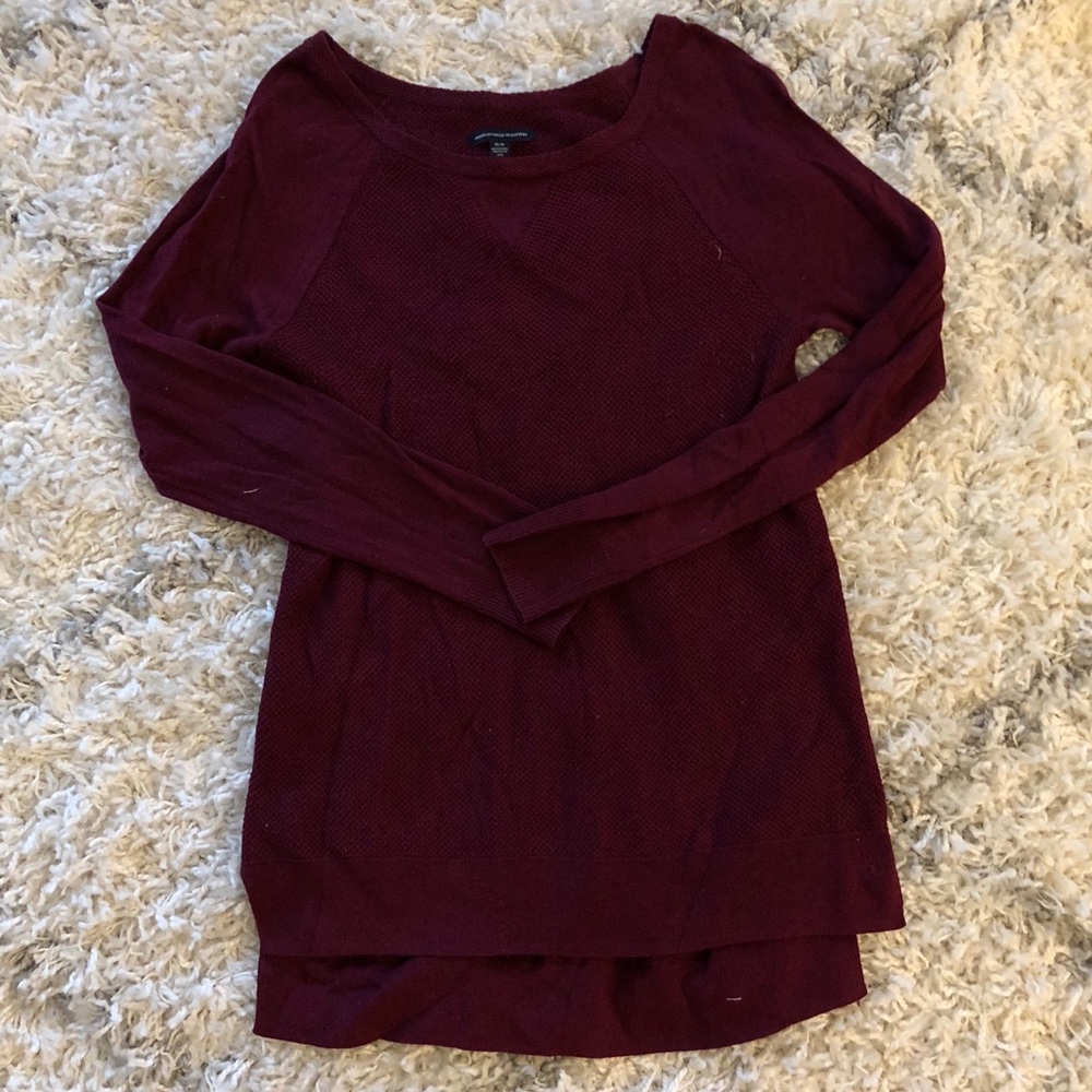 Maroon thermal sweater from American Eagle